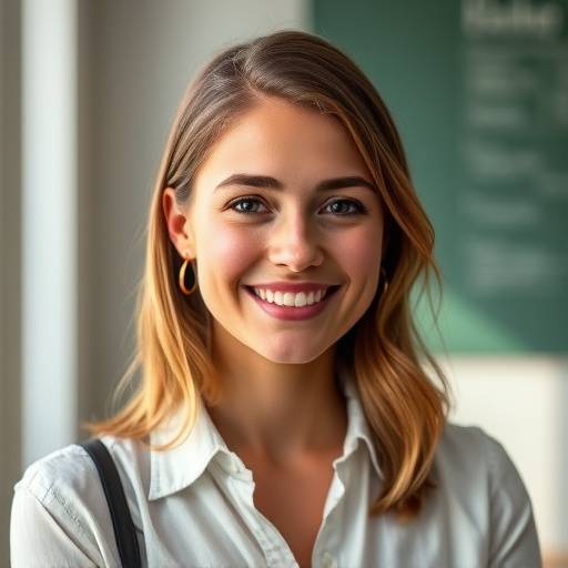 Headshot of Chloe Bennett, a teacher, smiling warmly.